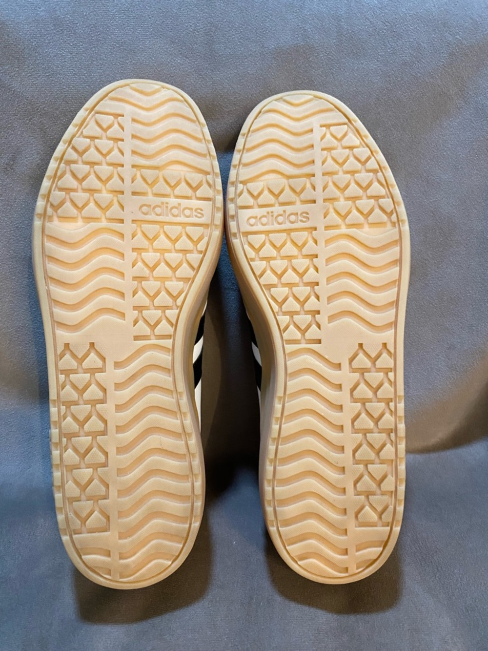 adidas White Black Gum-Soled Sneakers - Picture 6 of 7